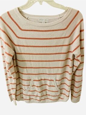 Barefoot Dreams CozyChic Ultra Lite Raglan Pullover Cream / Pink XS